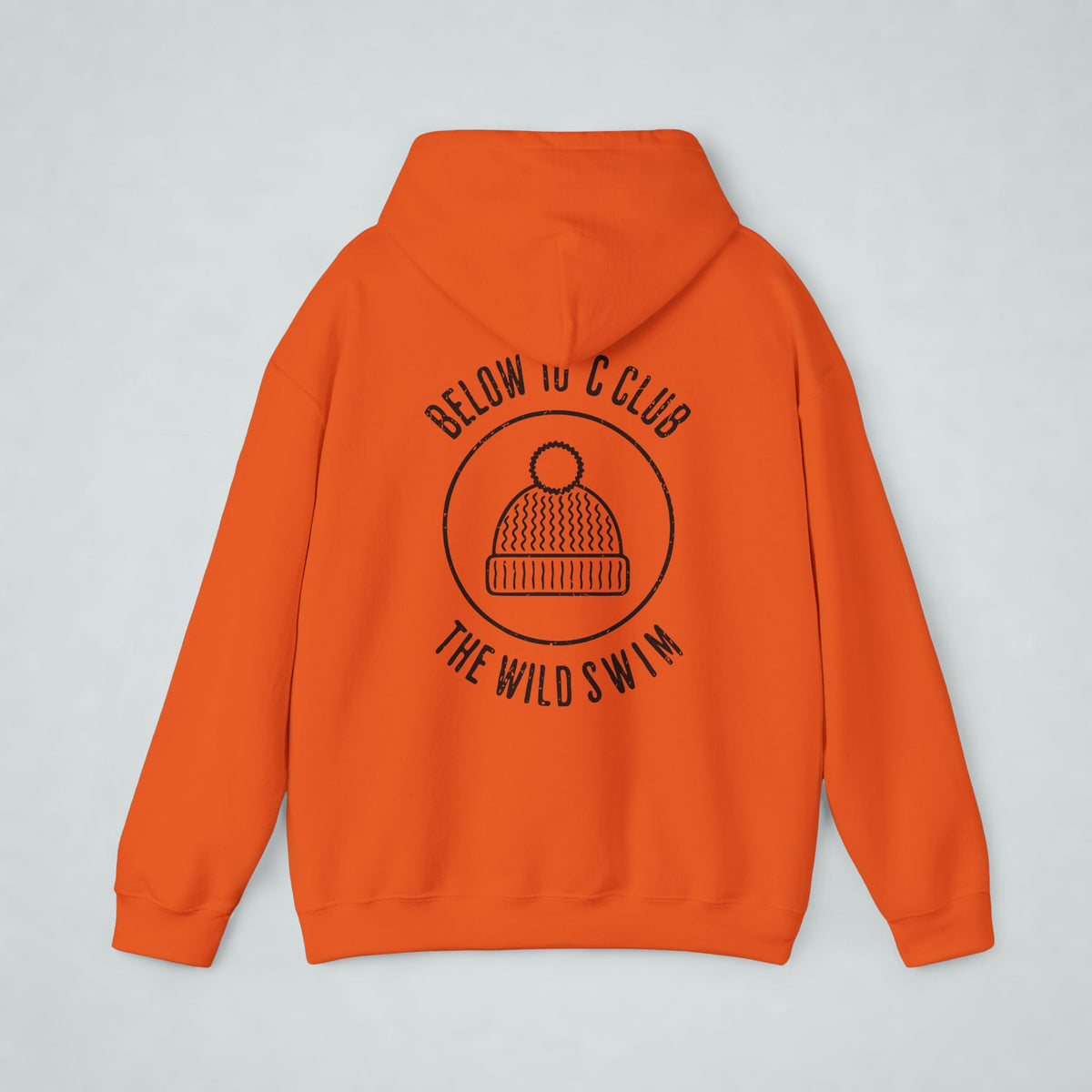 below 10 C club front and back print Hoodie