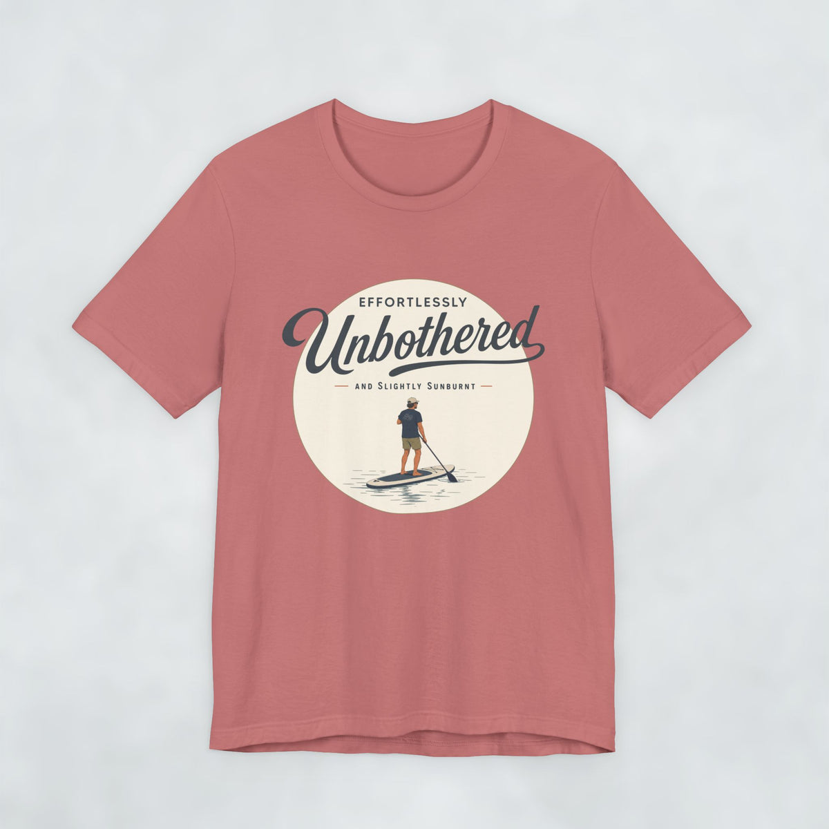 Effortlessly Unbothered Male Paddleboarder