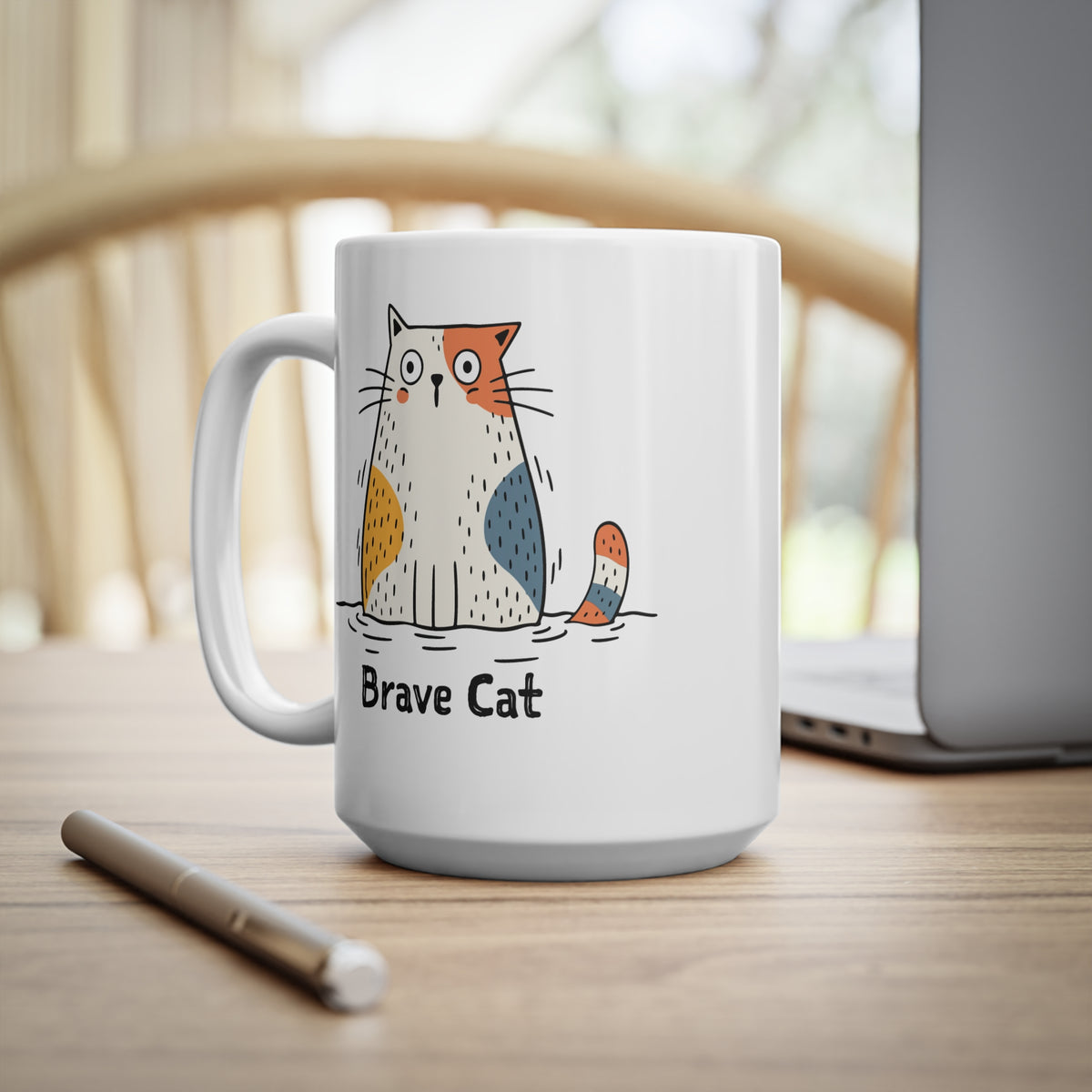Brave Cat Wild Swim Mug