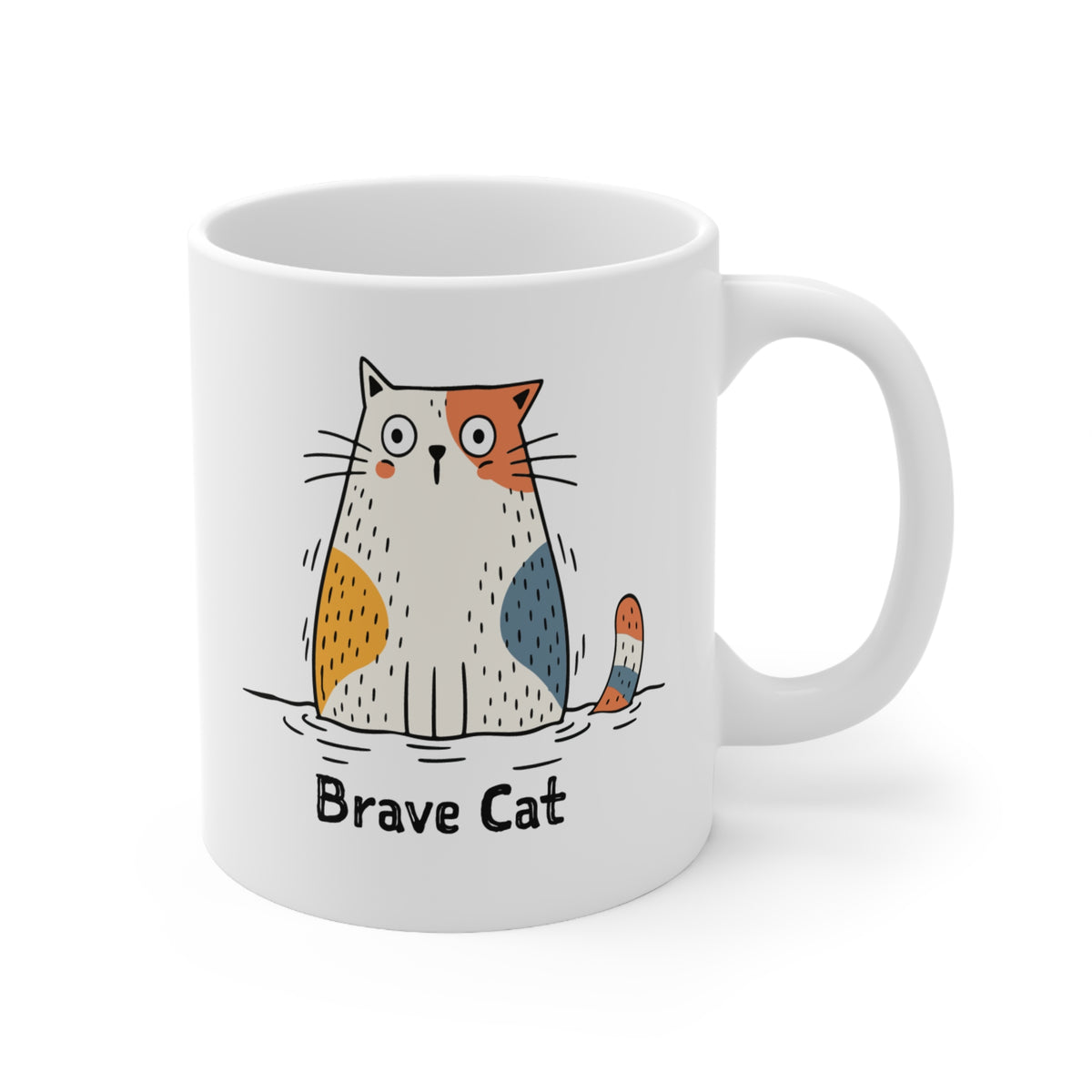 Brave Cat Wild Swim Mug