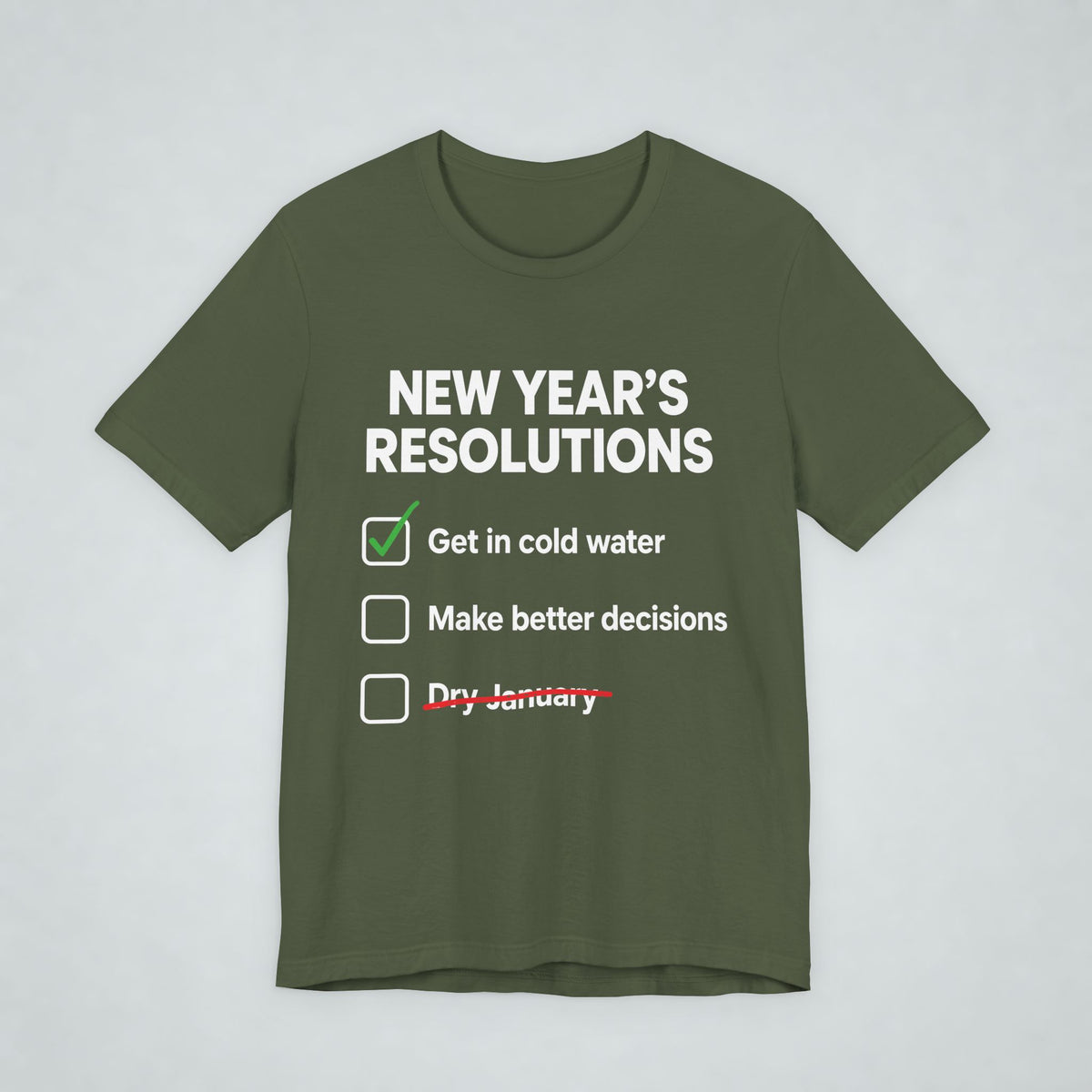 New Years Resolutions Wild Swim T Shirt