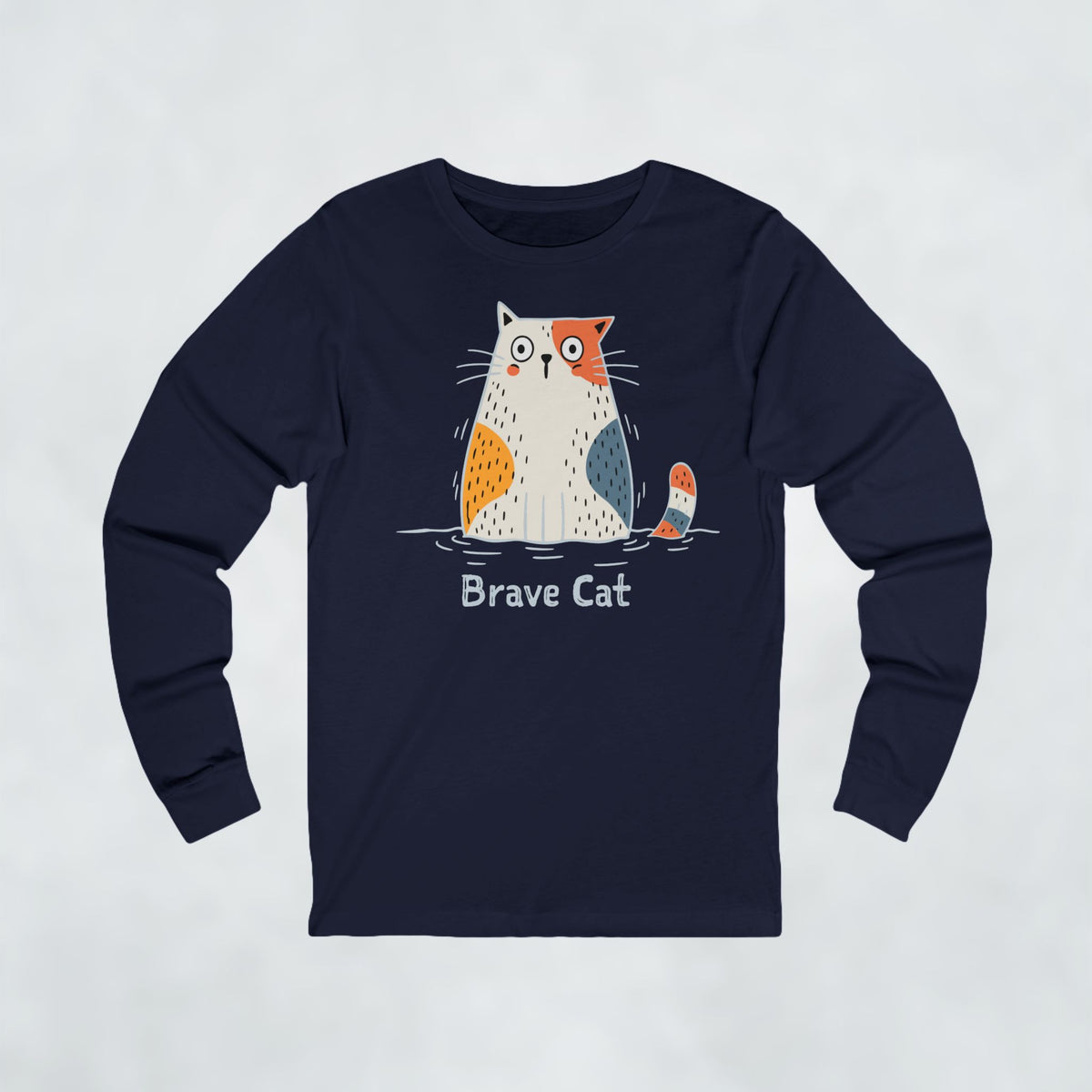 Brave Cat Wild Swim Long Sleeve Tee