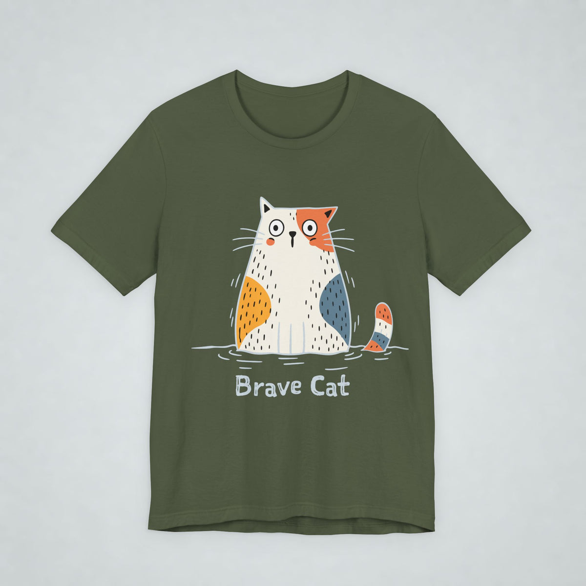Brave Cat Wild Swim T Shirt