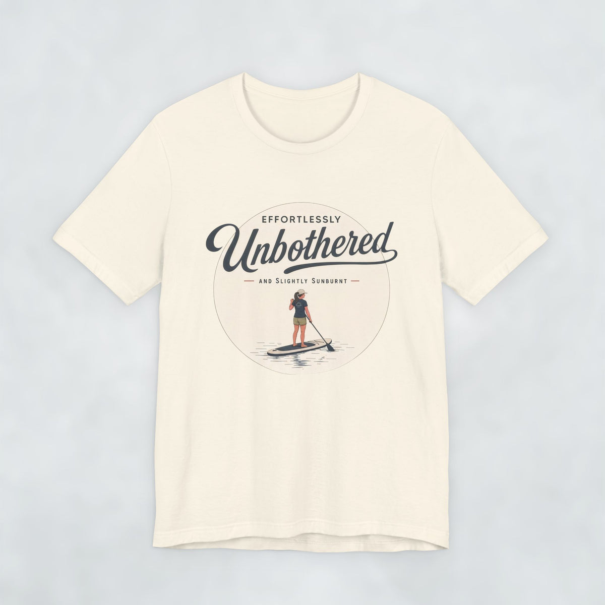 Effortlessly Unbothered Female Paddleboarder