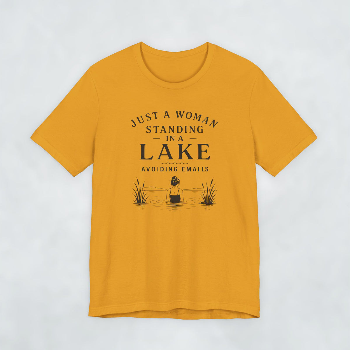Just A Woman Standing In A Lake