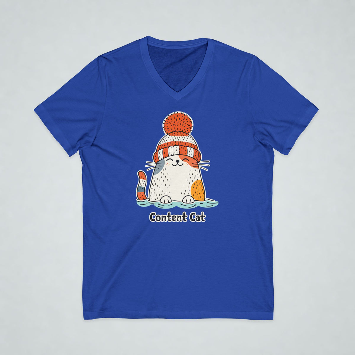 Content Cat Wild Swim V-Neck Tee