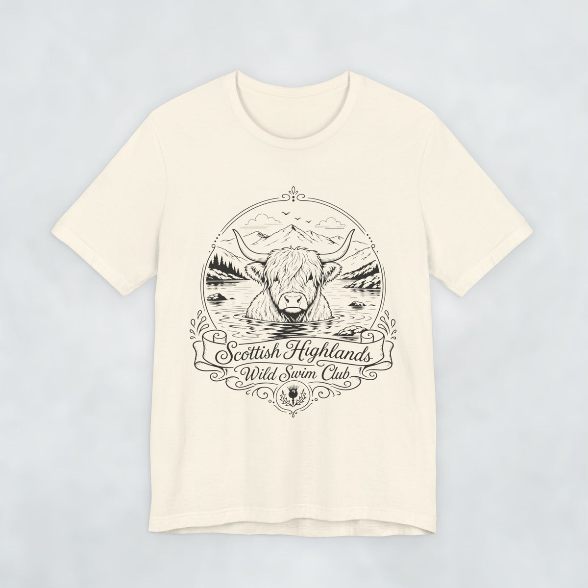 Scottish Highlands Wild Swim Club t shirt