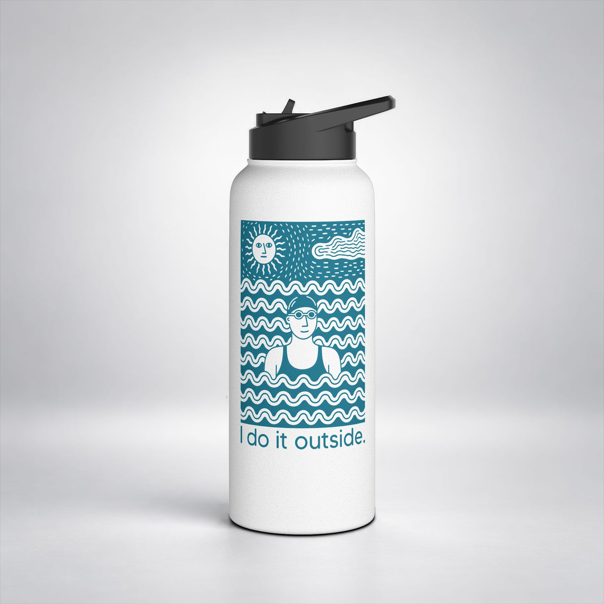 I Do It Outside - female Insulated Bottle