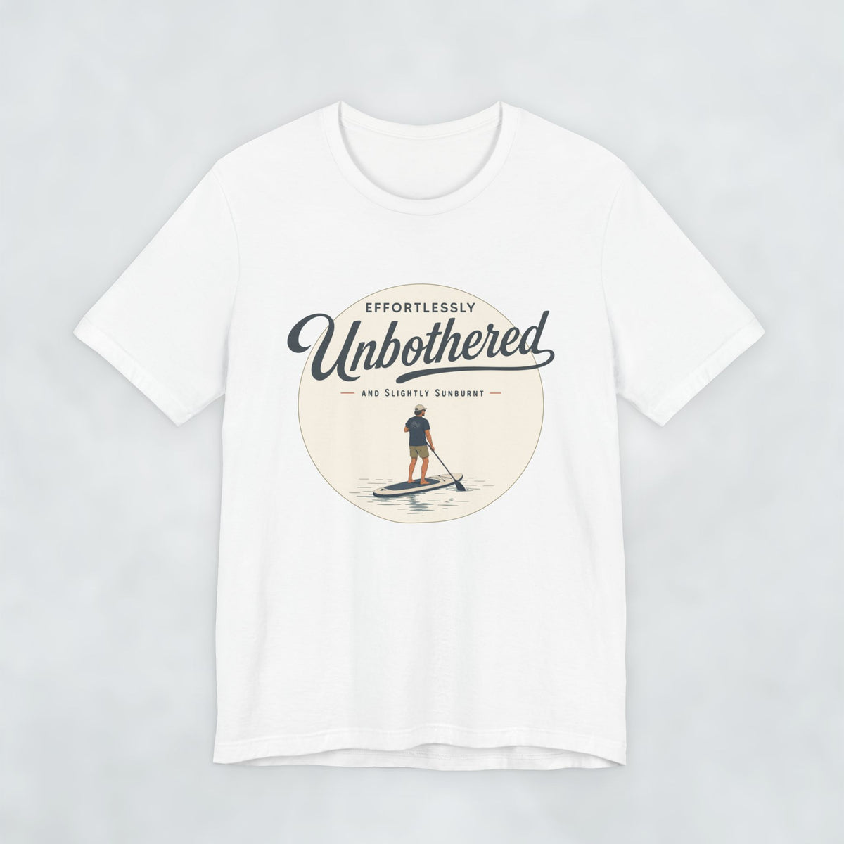Effortlessly Unbothered Male Paddleboarder