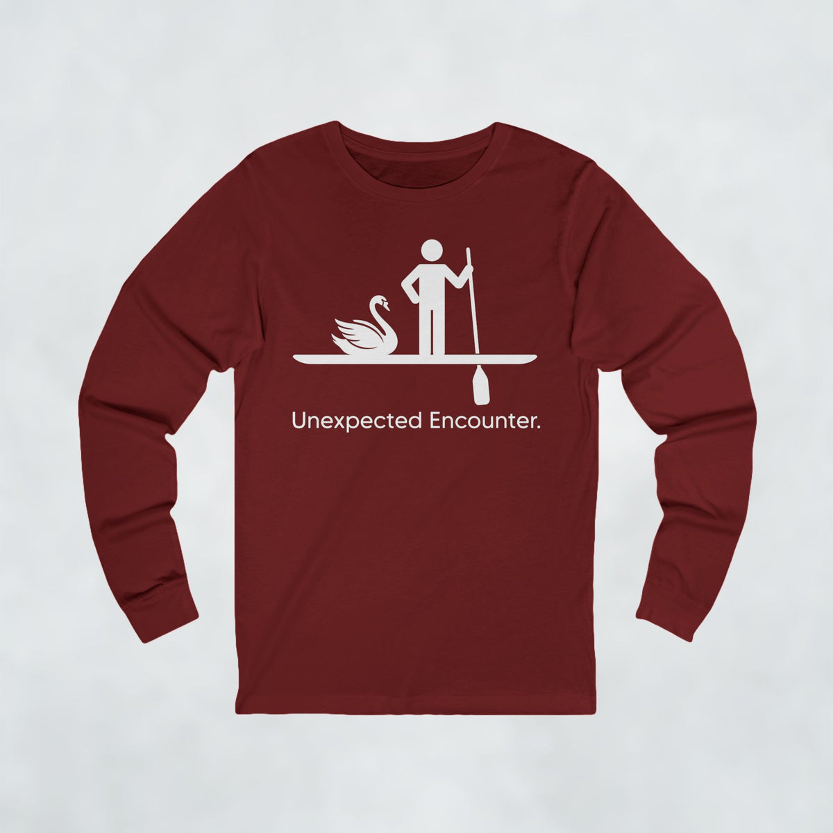 Unexpected Swan Encounter Long Sleeve T Shirt
