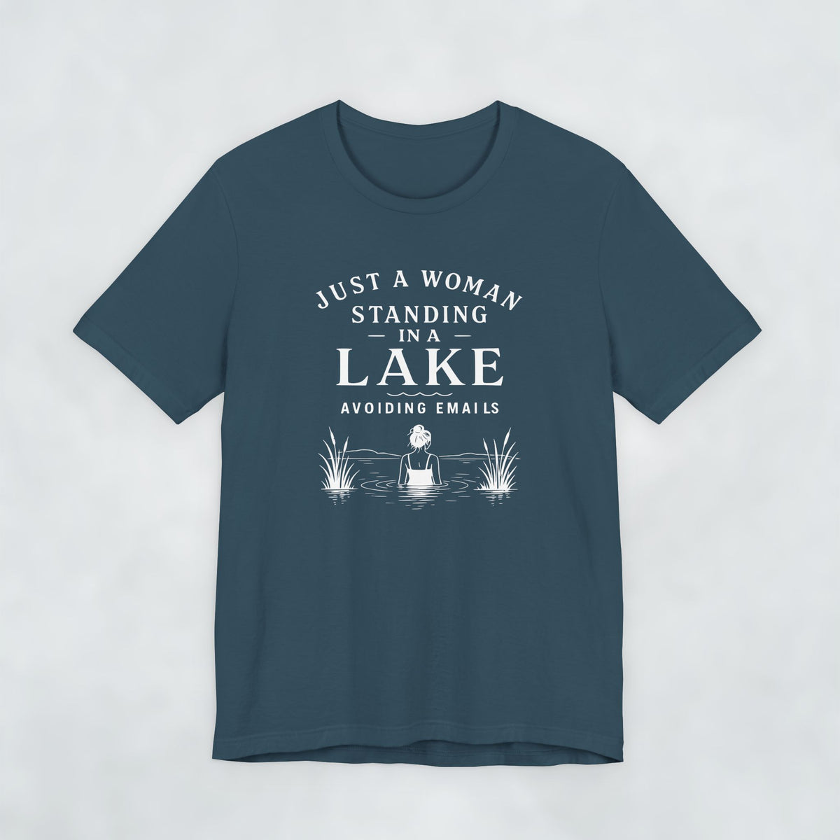 Just A Woman Standing In A Lake