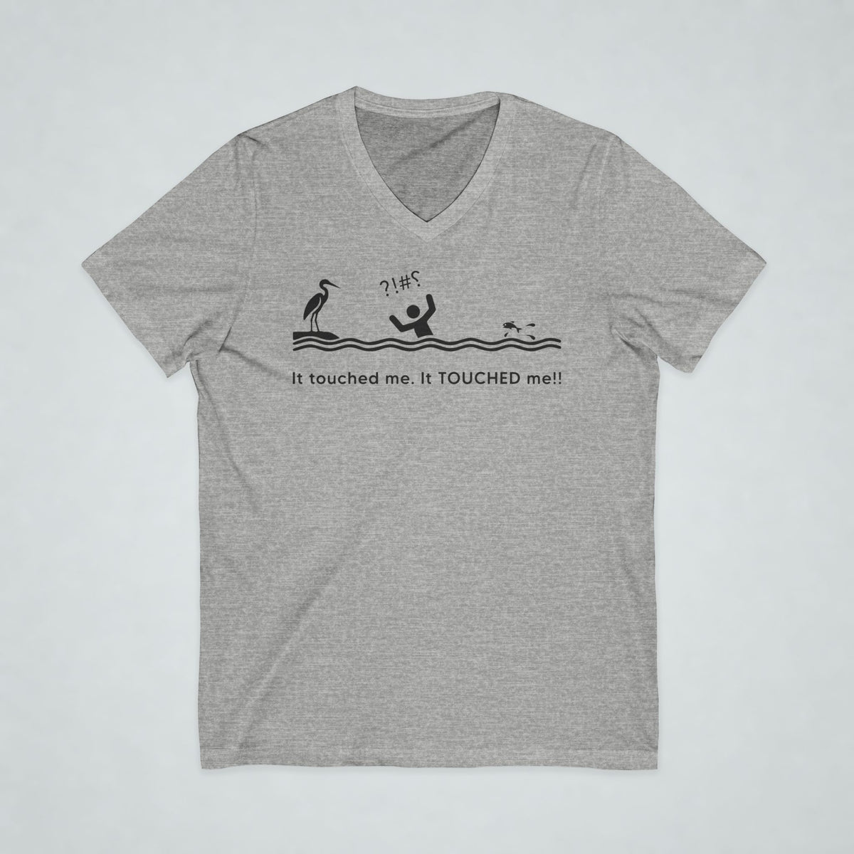 Touched Me Short Sleeve V-Neck Tee