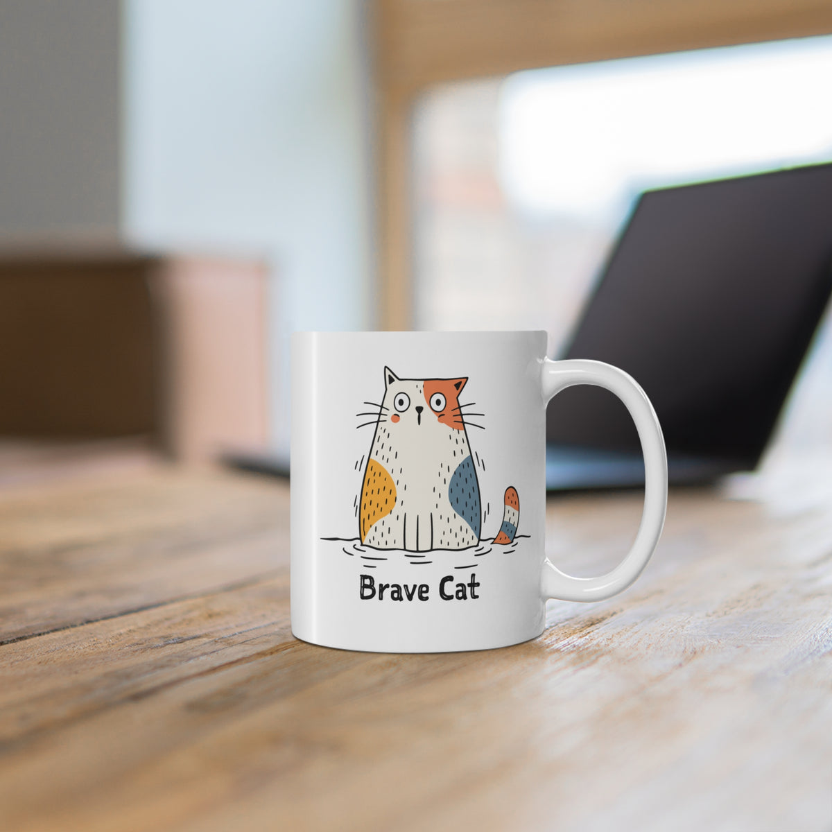 Brave Cat Wild Swim Mug