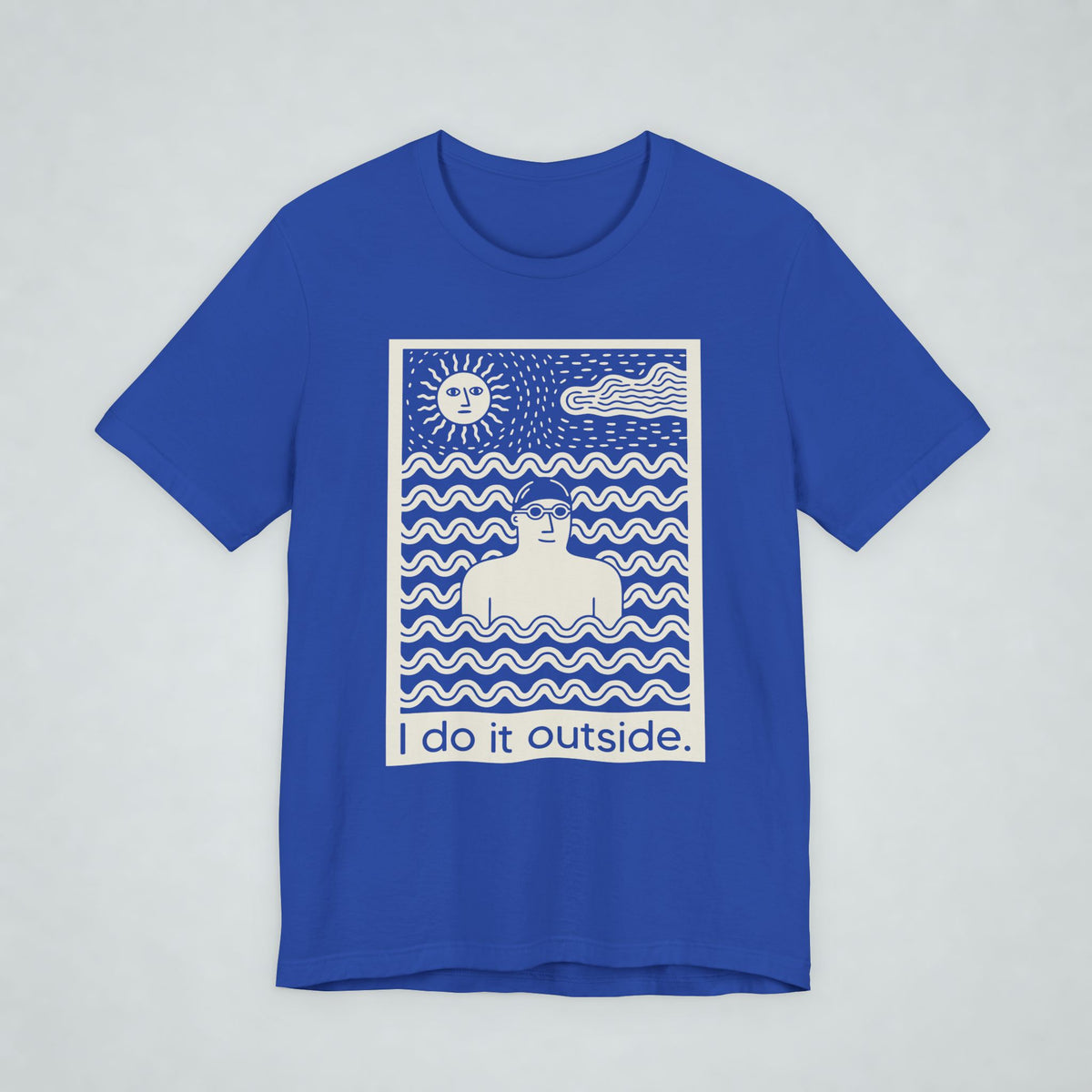 Do It Outside Male Swim T Shirt