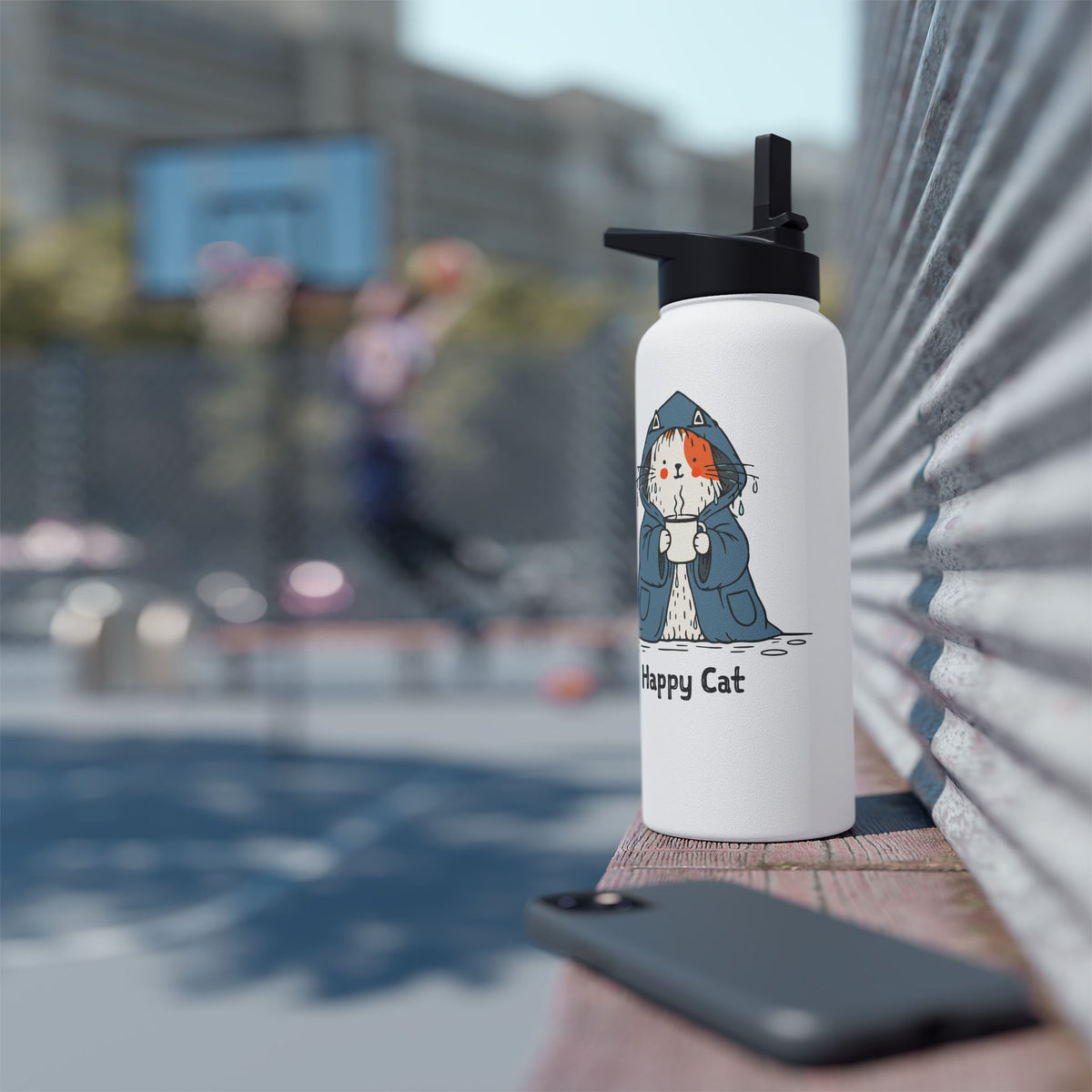 Happy Cat Wild Swim Insulated Bottle