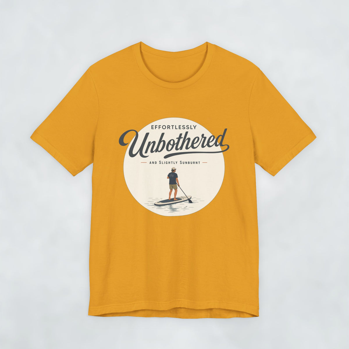 Effortlessly Unbothered Male Paddleboarder