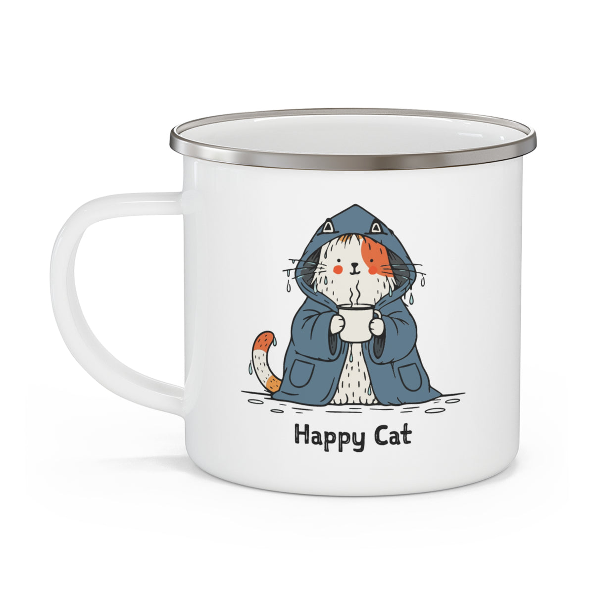 Happy Cat Wild Swim Enamel Mug
