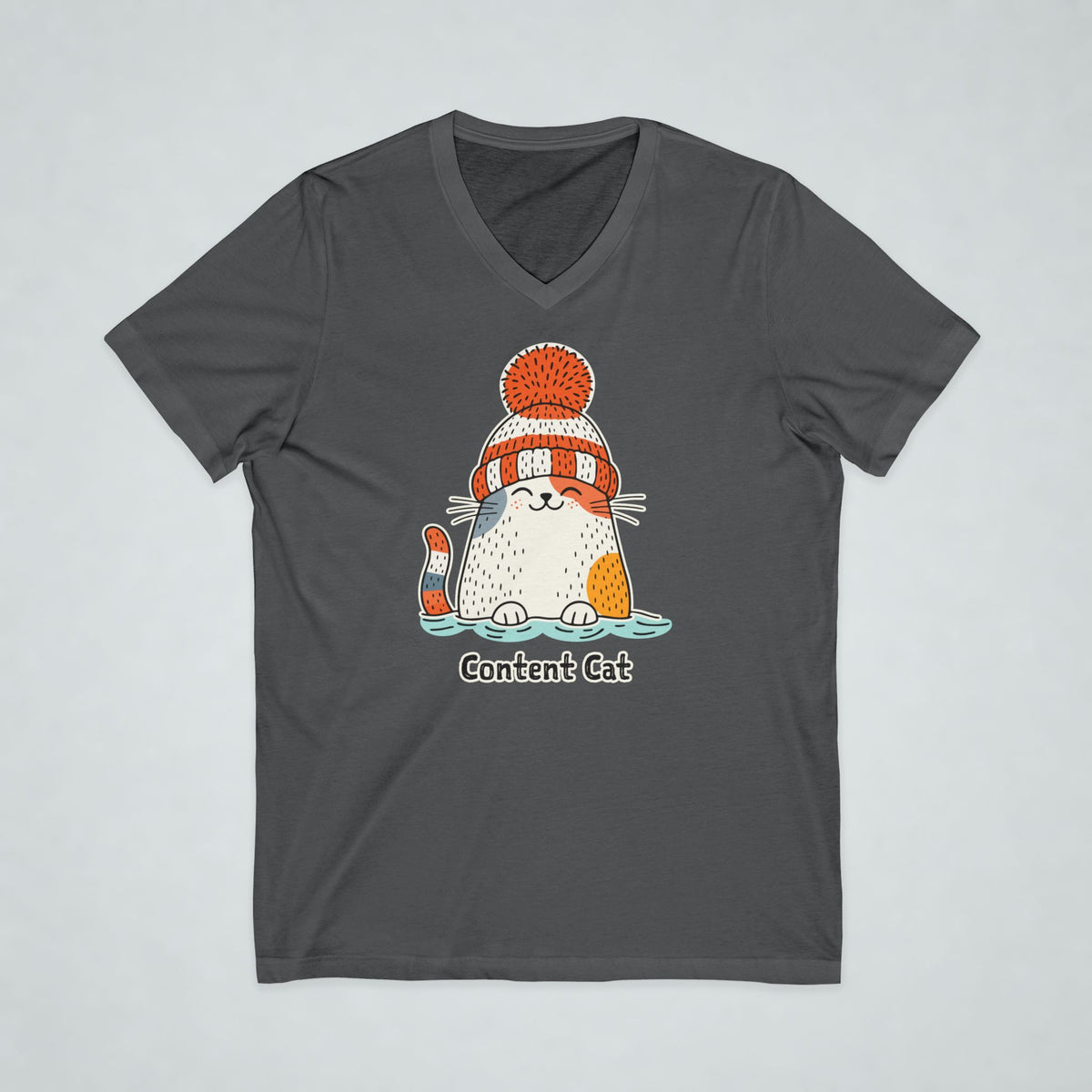 Content Cat Wild Swim V-Neck Tee