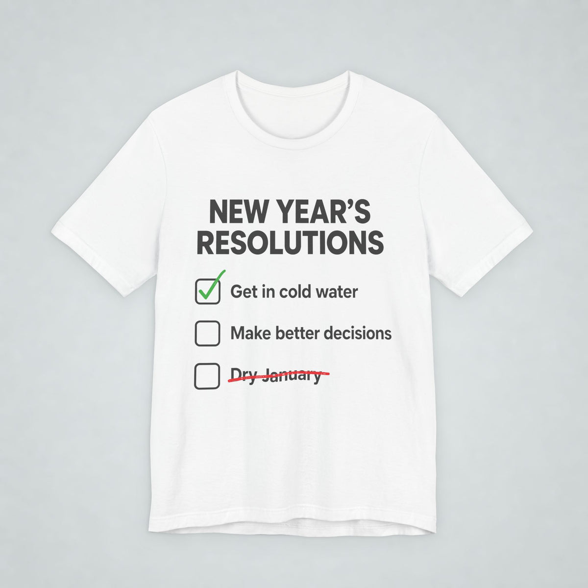New Years Resolutions Wild Swim T Shirt