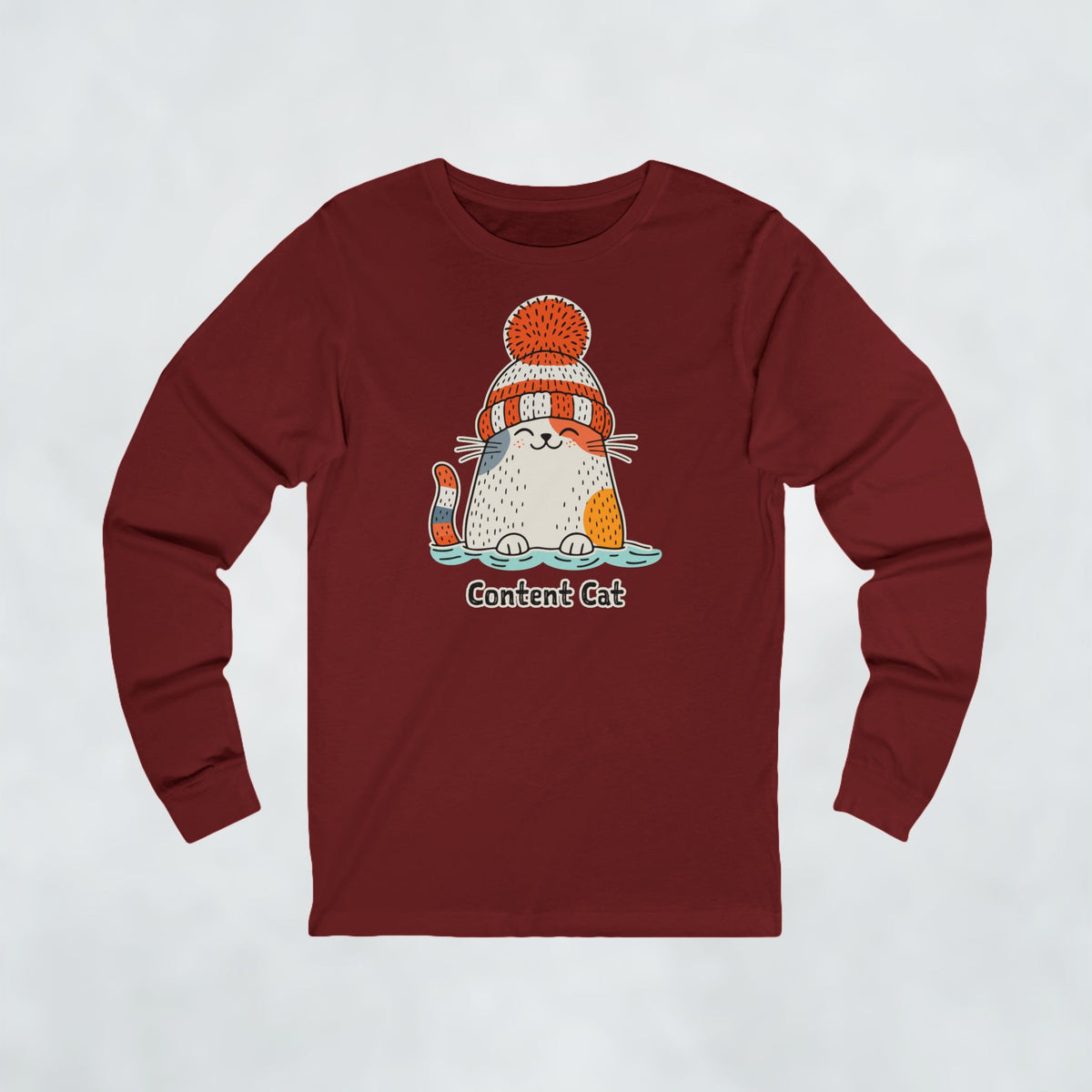 Content Cat Wild Swim Long Sleeve Tee