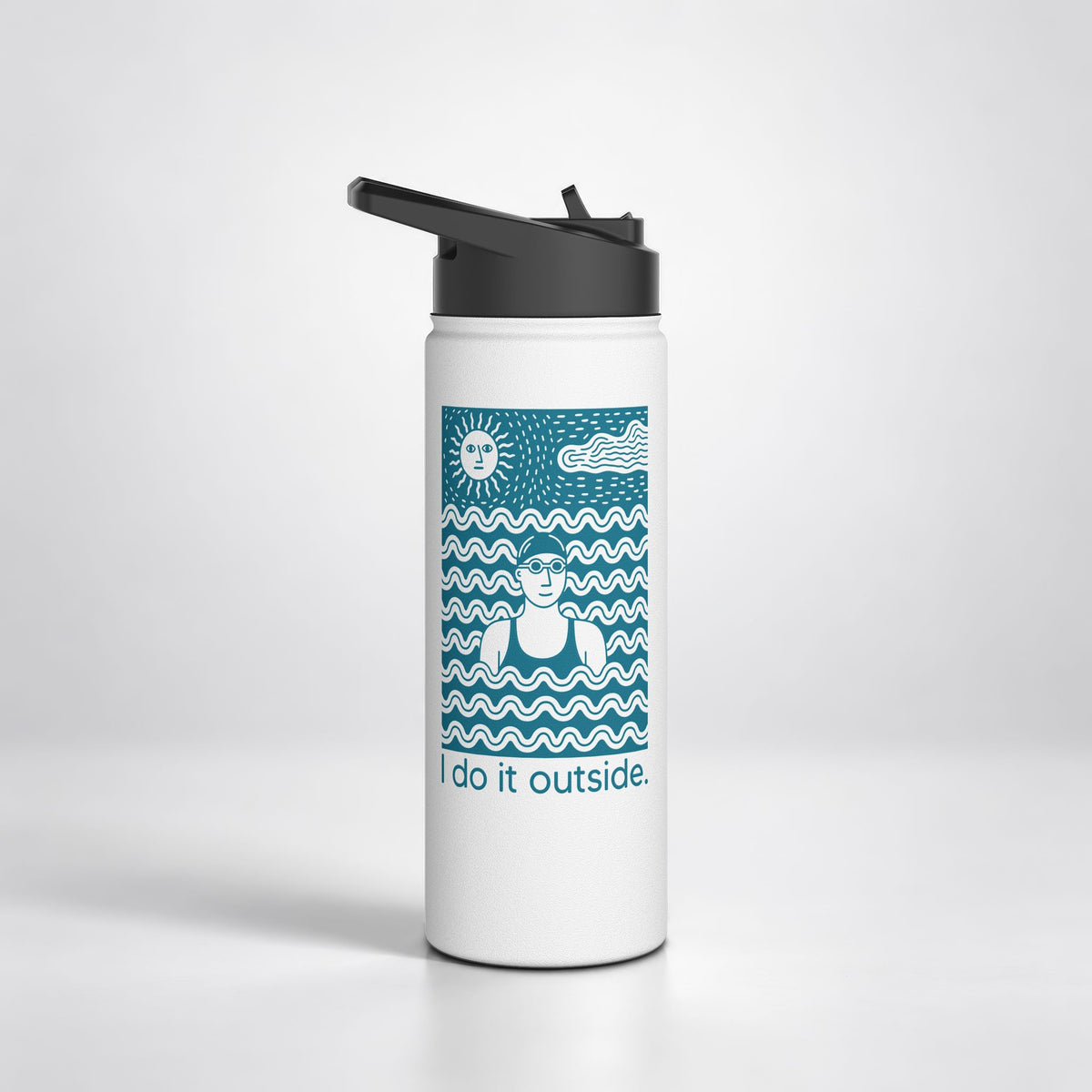 I Do It Outside - female Insulated Bottle