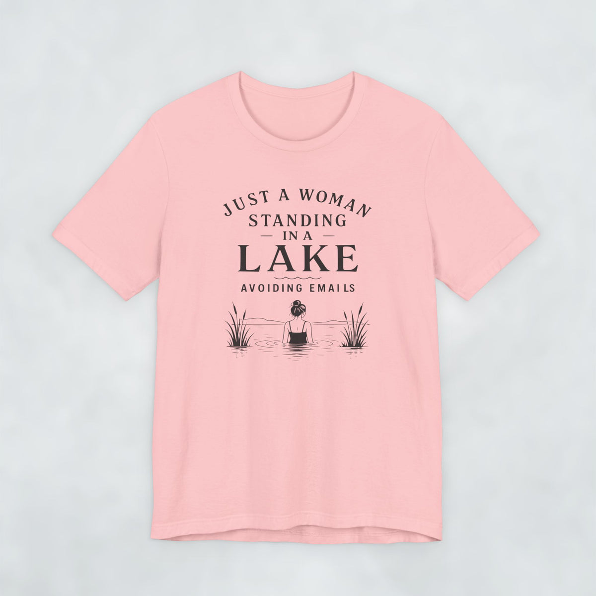 Just A Woman Standing In A Lake