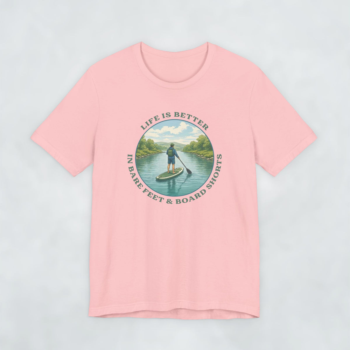 Life is better in bare feet and board shorts t shirt