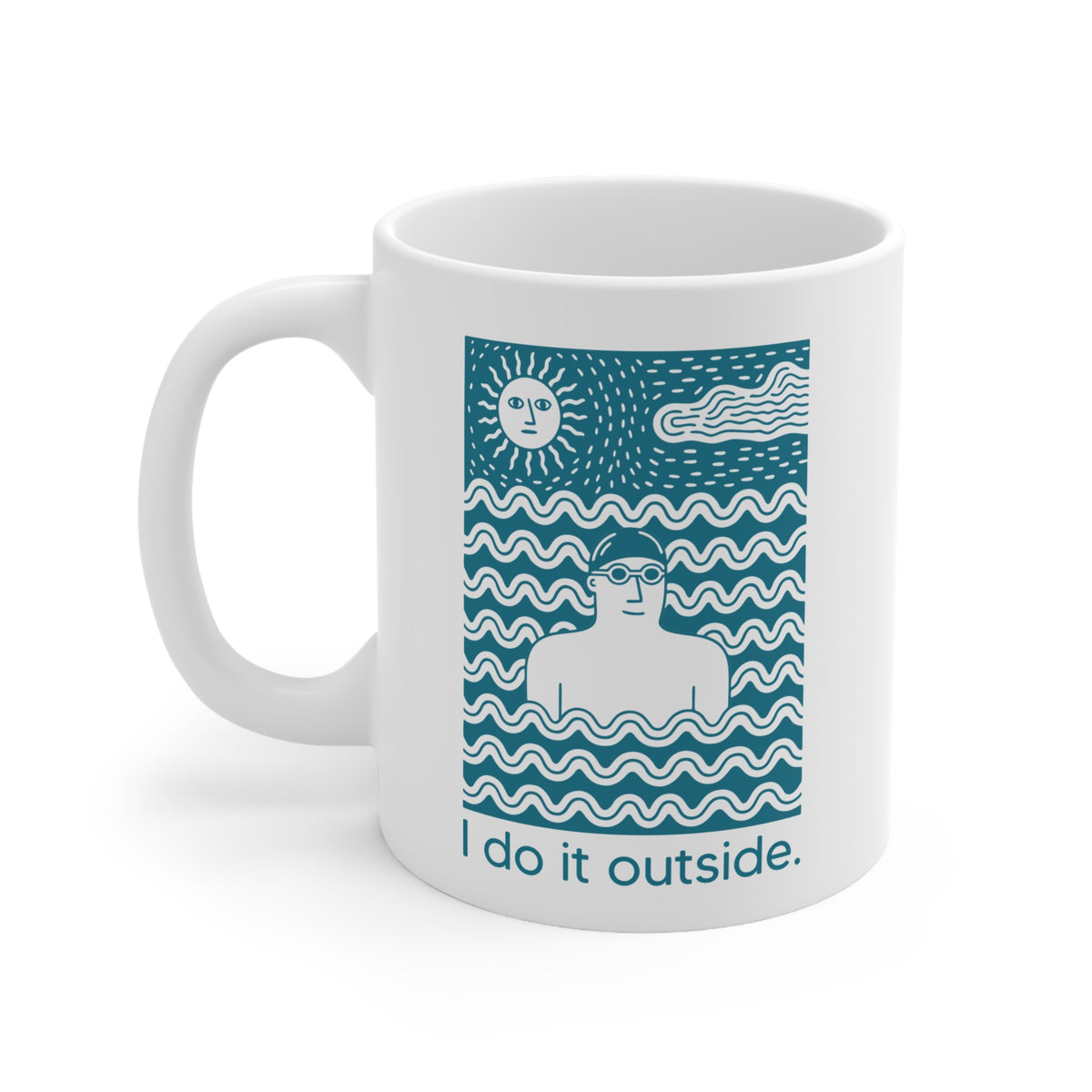 I Do It Outside - man Mug