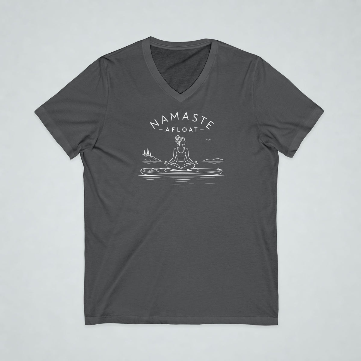 Namaste Afloat Short Sleeve V-Neck Tee