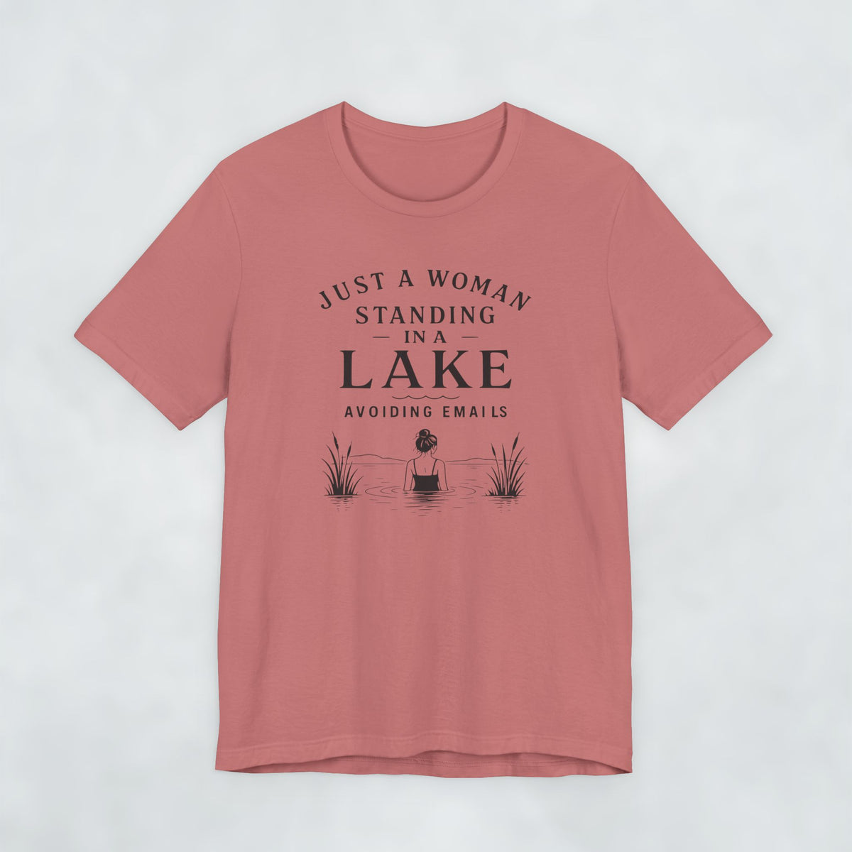 Just A Woman Standing In A Lake