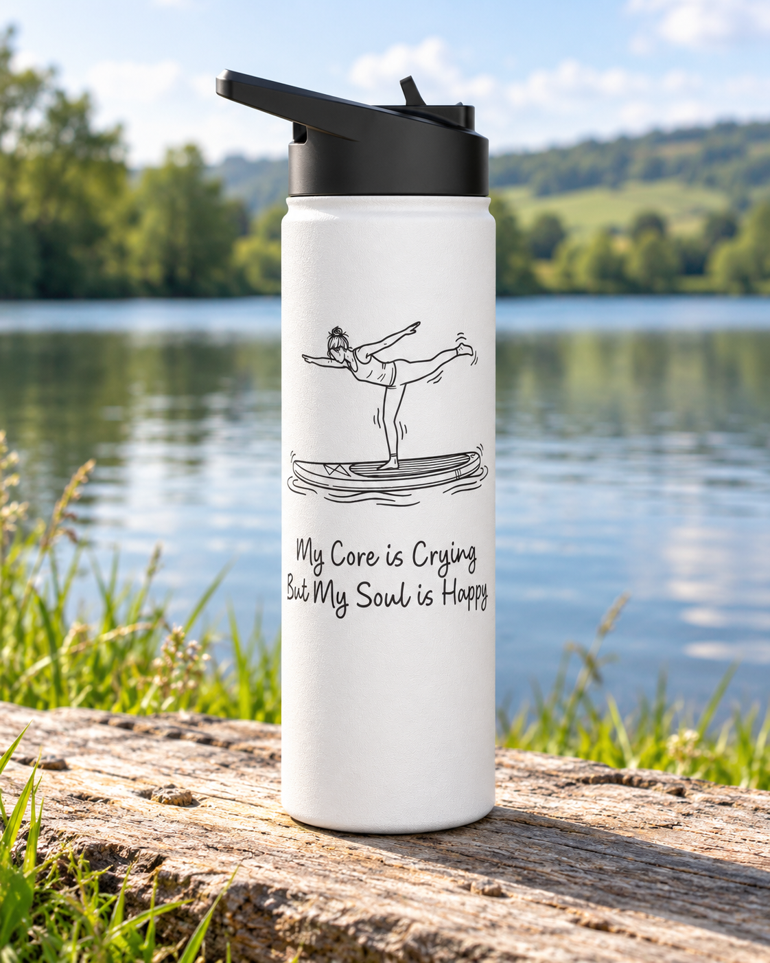 My Core is Crying But My Soul Is Happy Insulated Bottle
