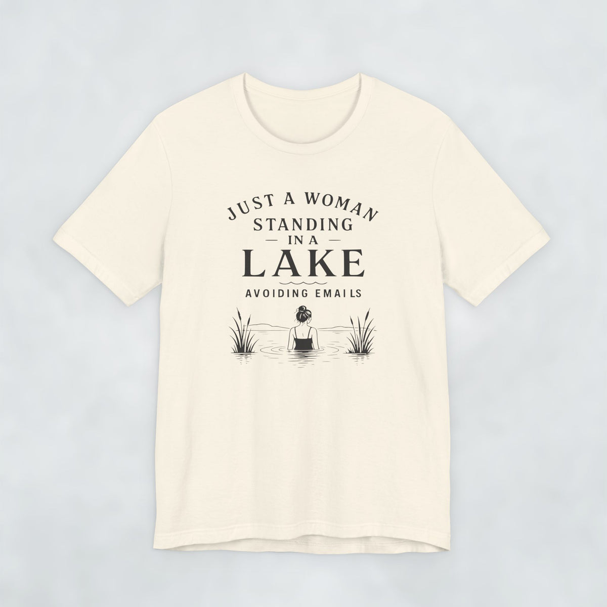 Just A Woman Standing In A Lake