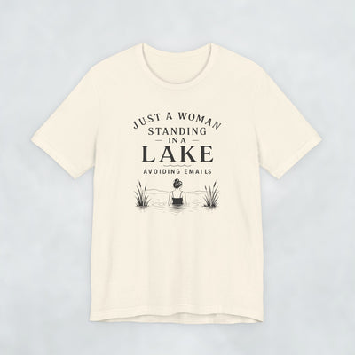 Just A Woman Standing In A Lake