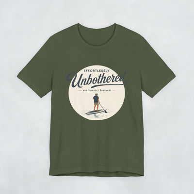 Effortlessly Unbothered Male Paddleboarder