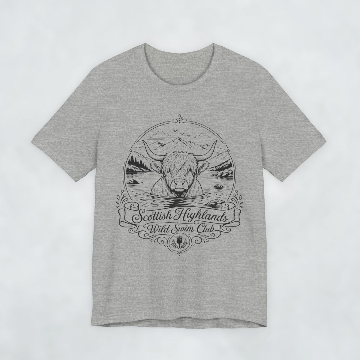 Scottish Highlands Wild Swim Club t shirt