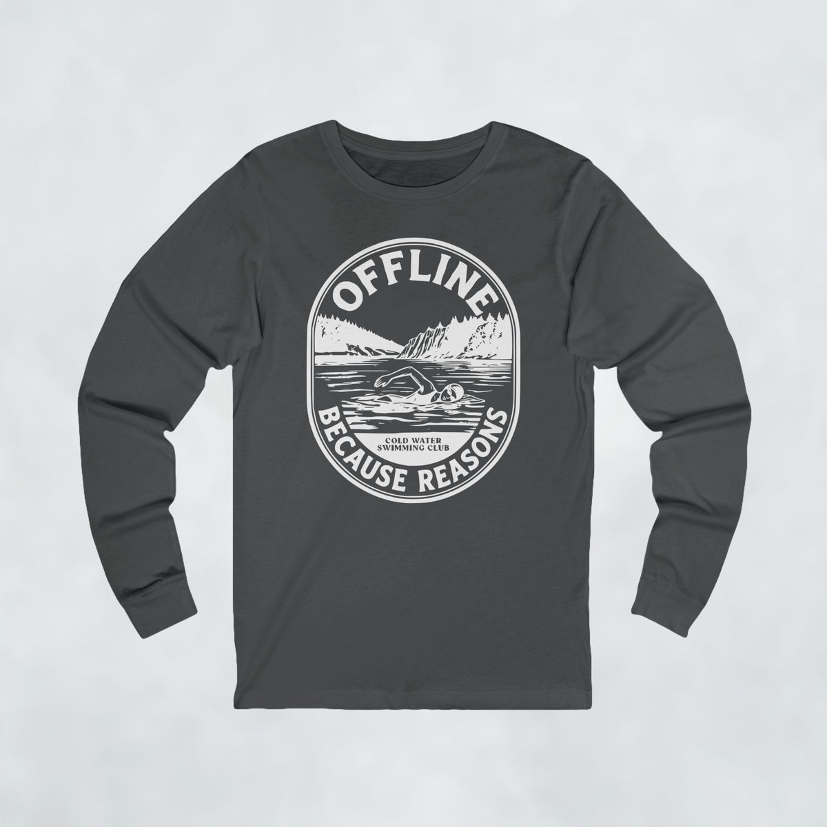 Offline Because Reasons Female Swimmer Long Sleeve T Shirt