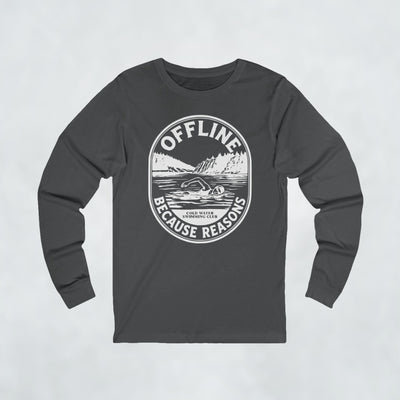 Offline Because Reasons Female Swimmer Long Sleeve T Shirt