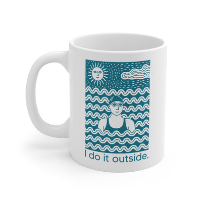 I Do It Outside woman Mug