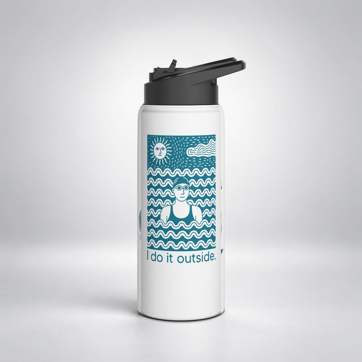 I Do It Outside - female Insulated Bottle