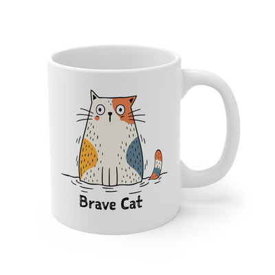 Brave Cat Wild Swim Mug