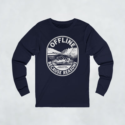Offline Because Reasons Female Swimmer Long Sleeve T Shirt