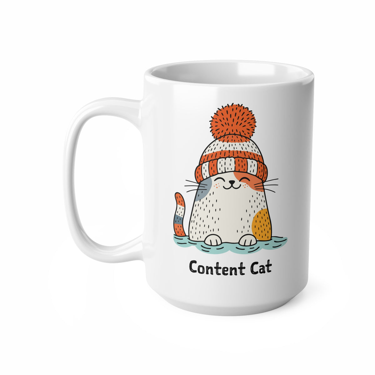Content Cat Wild Swim Mug