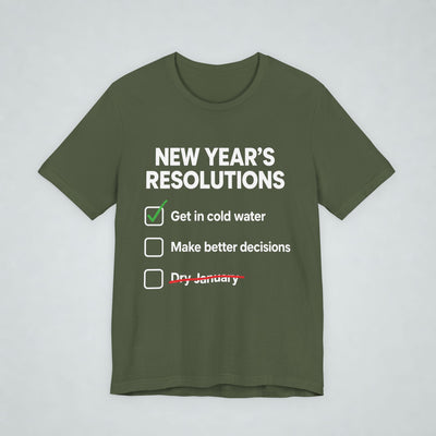 New Years Resolutions Wild Swim T Shirt