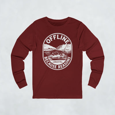 Offline Because Reasons Female Swimmer Long Sleeve T Shirt