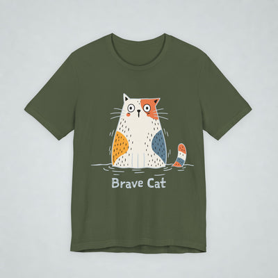 Brave Cat Wild Swim T Shirt