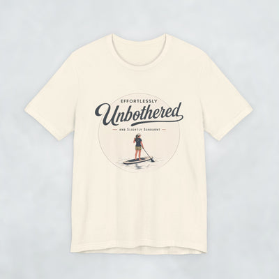 Effortlessly Unbothered Female Paddleboarder