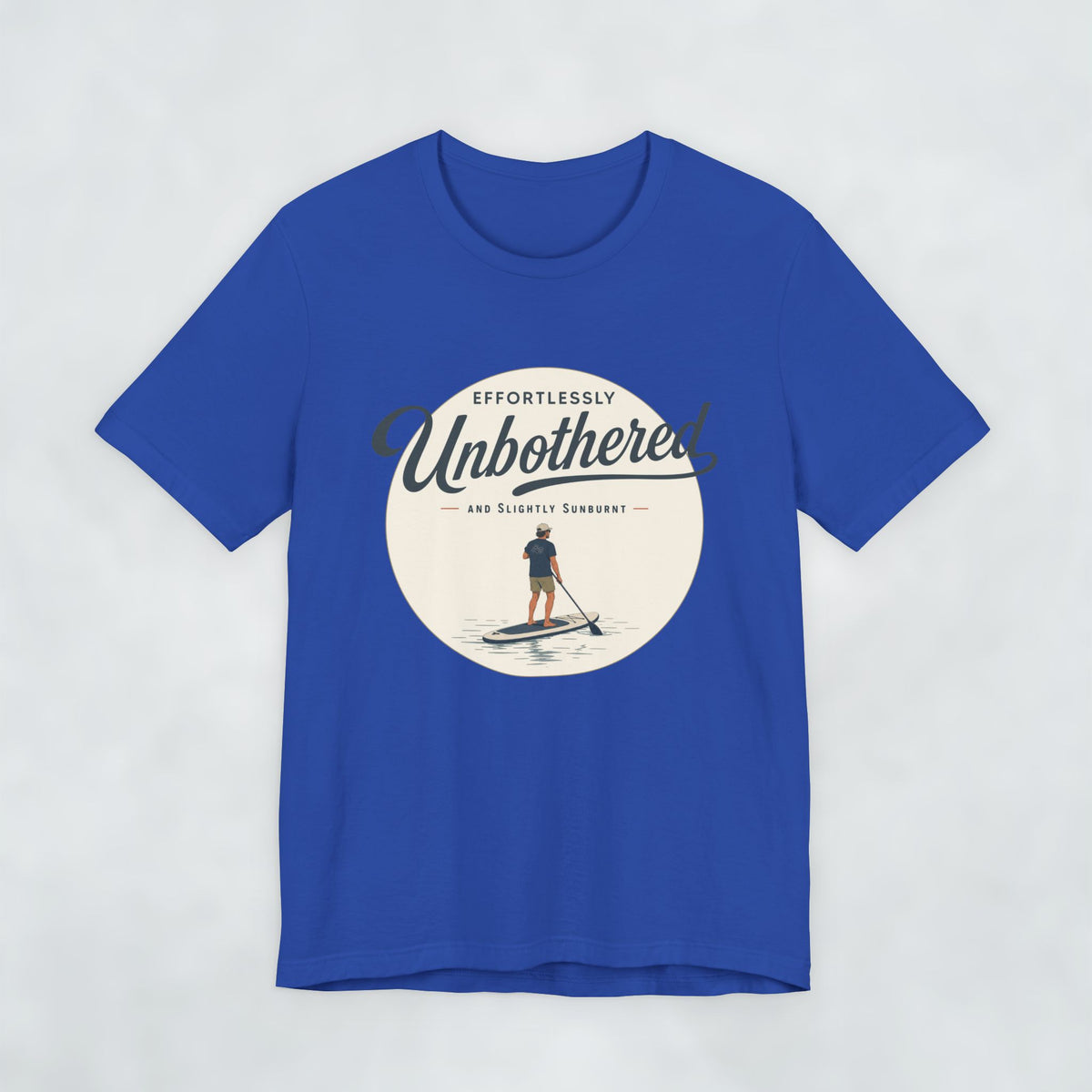 Effortlessly Unbothered Male Paddleboarder