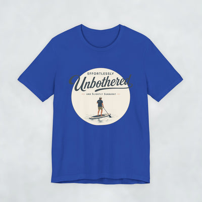 Effortlessly Unbothered Male Paddleboarder