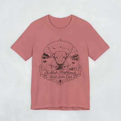 Scottish Highlands Wild Swim Club t shirt