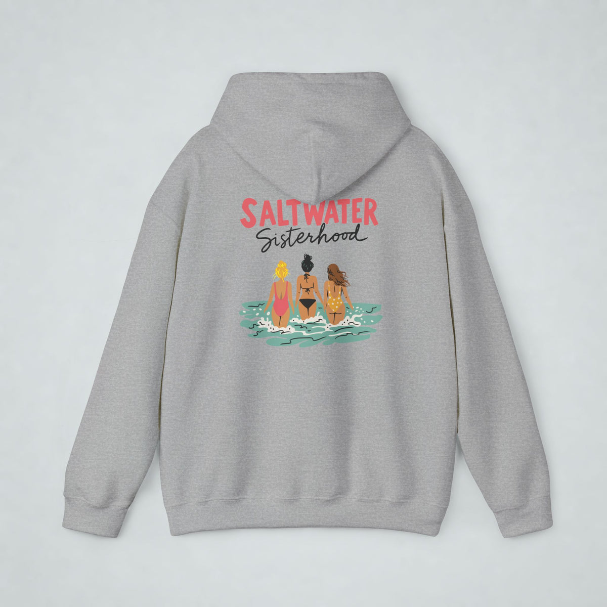 Saltwater Sisterhood Front and Back Print Hoodie